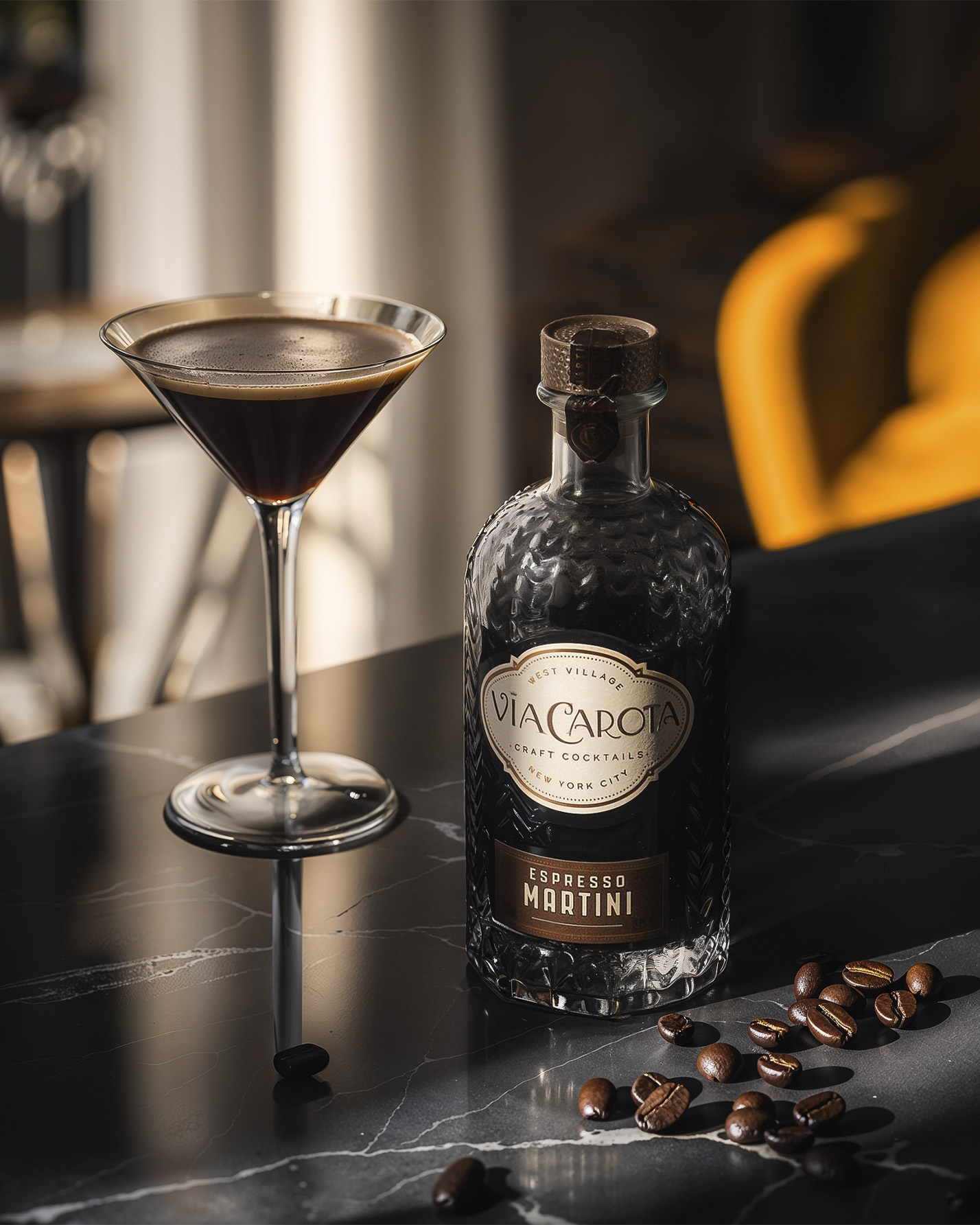 Chronos Studio - Via Carota Espresso Martini lifestyle photography