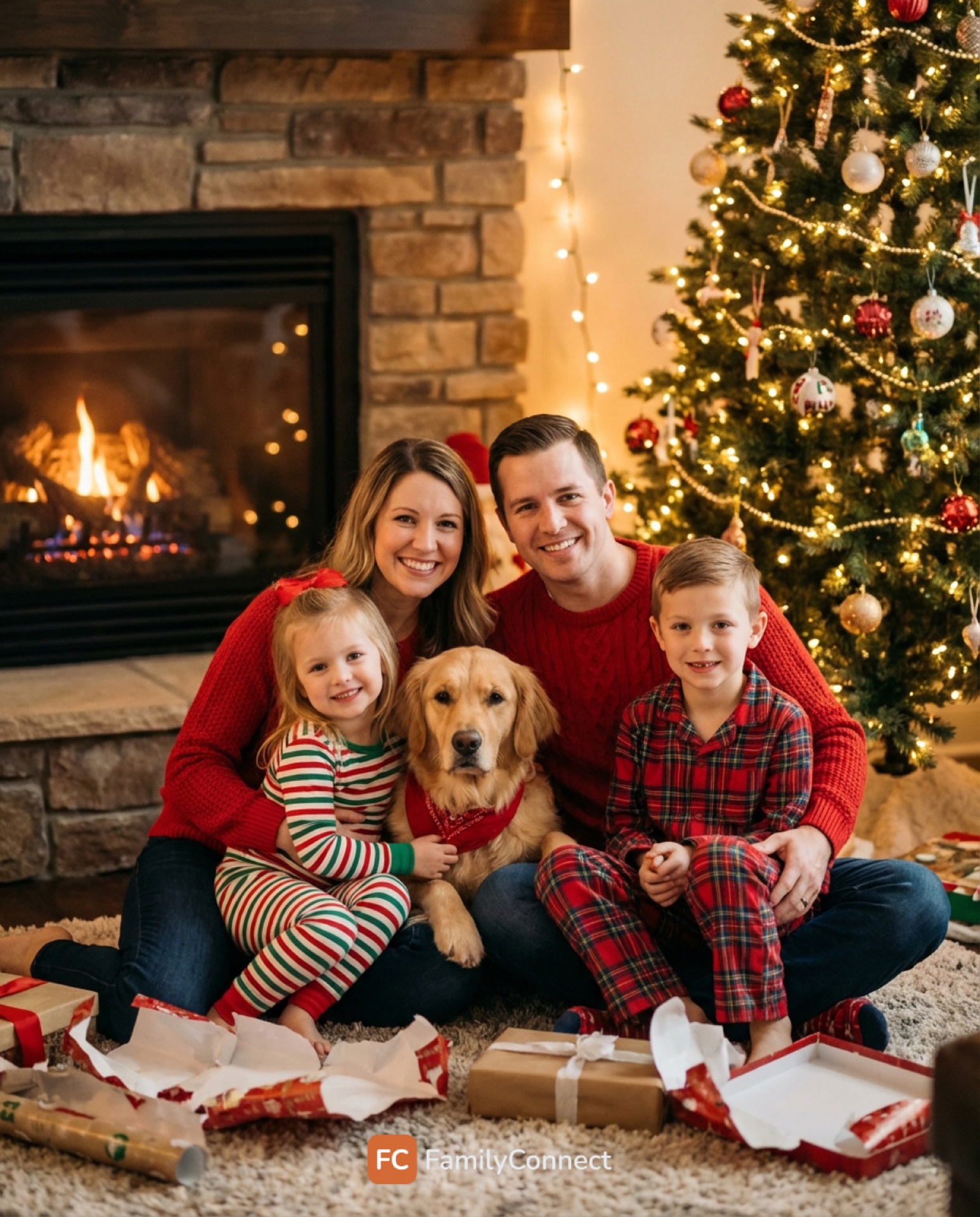 FamilyConnect — AI-generated family portrait 1