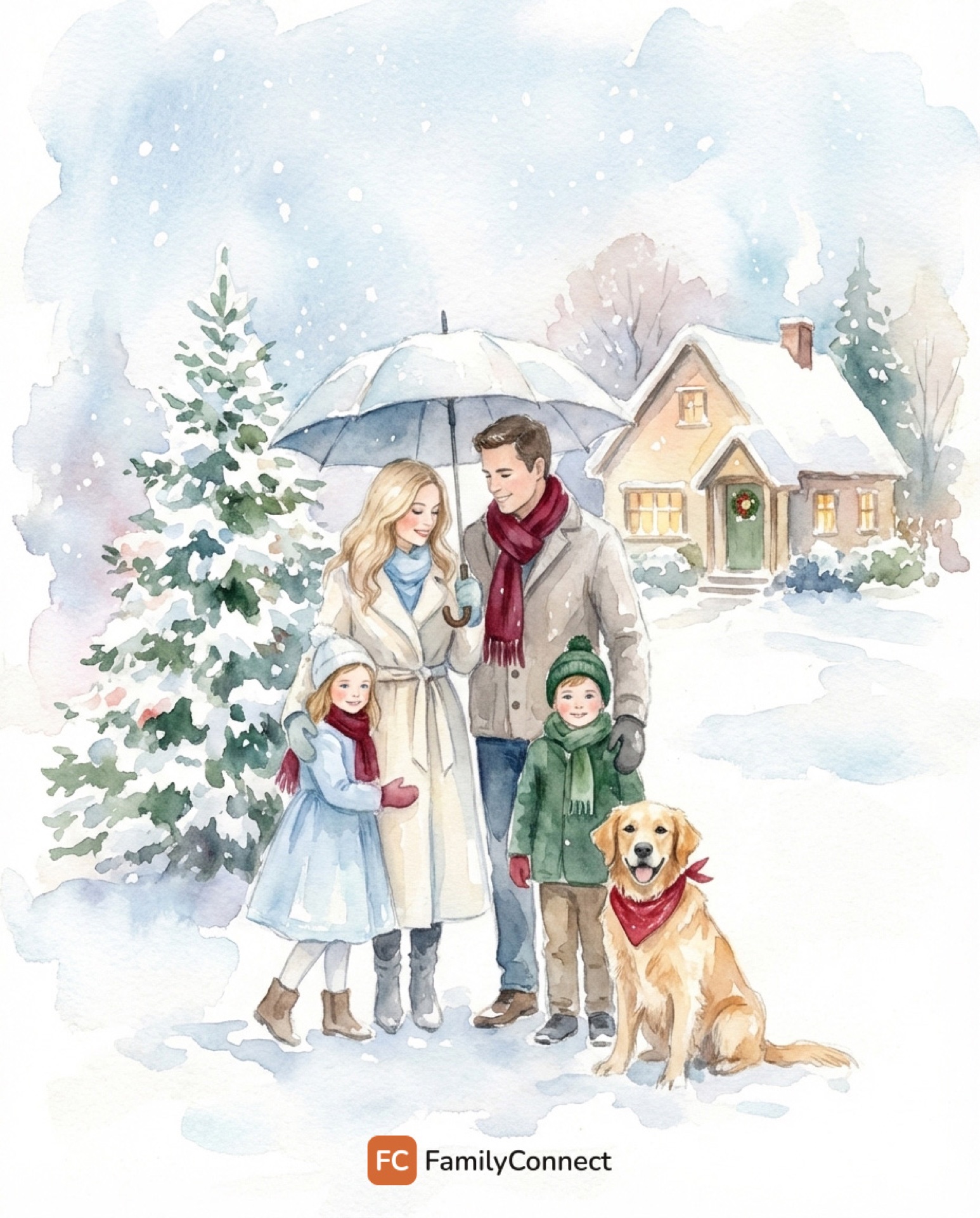 FamilyConnect — AI-generated family portrait 3