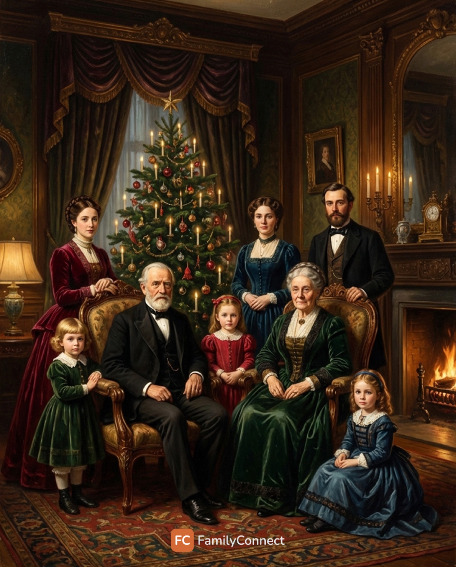 FamilyConnect — AI-generated family portrait 4