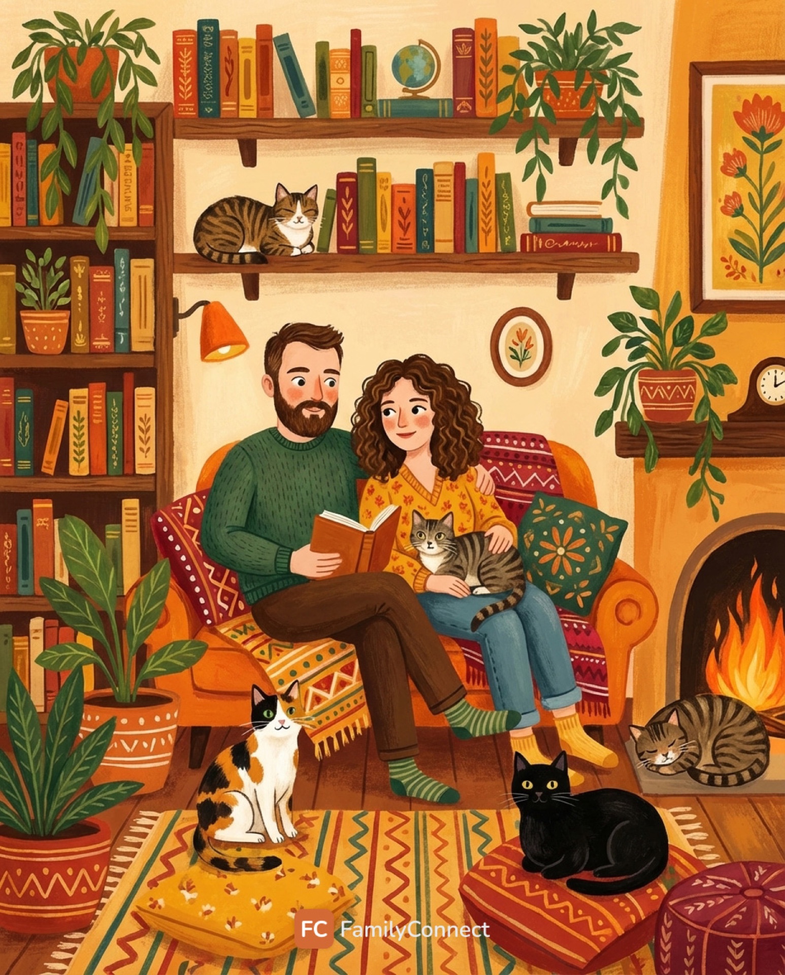 FamilyConnect — AI-generated family portrait 11