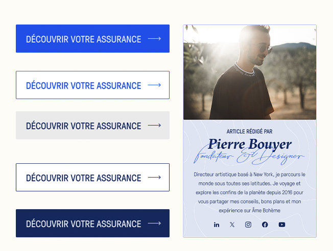 Âme Bohème — UI components