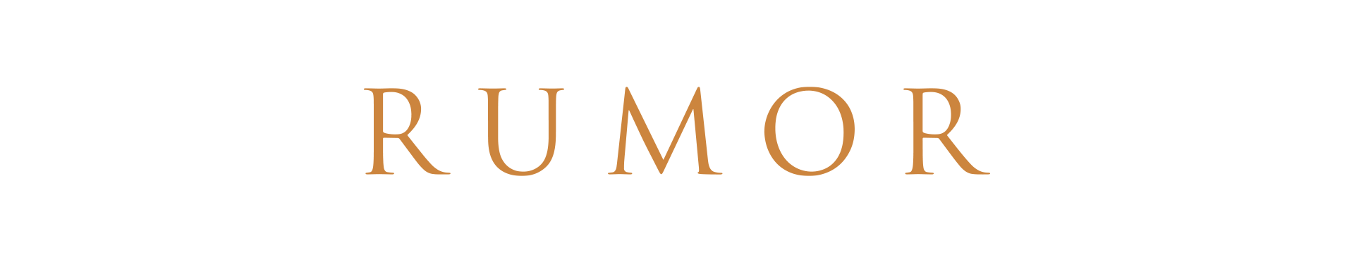Rumor Rosé wordmark